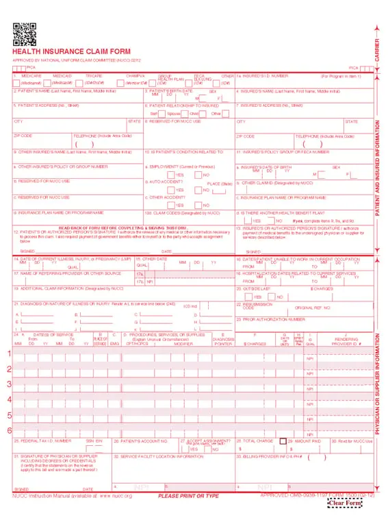 Get the most current CMS 1500 Form form now