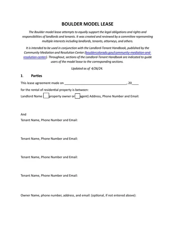 Get the most current Colorado Party Rental Agreement Details and Protocols form now