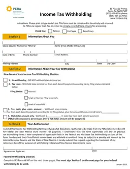 New Mexico Income Tax Withholding Preferences Management form preview
