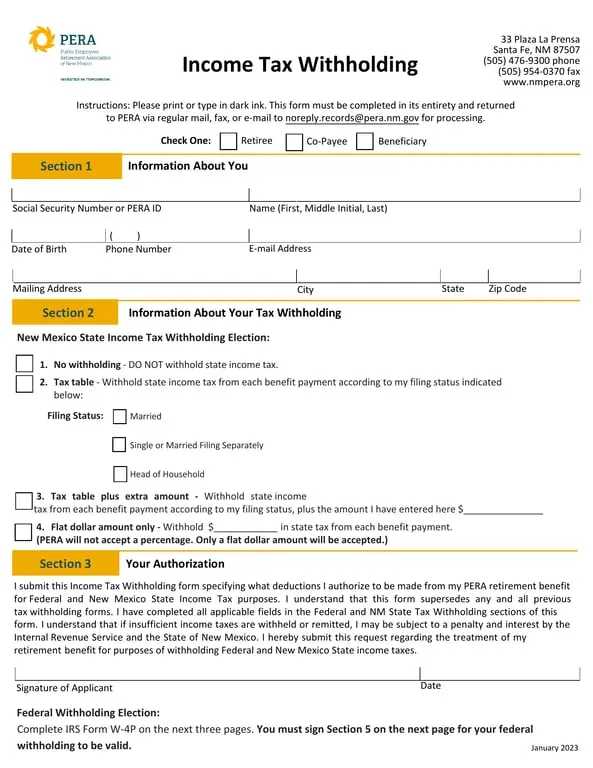 Get the most current New Mexico Income Tax Withholding Preferences Management form now