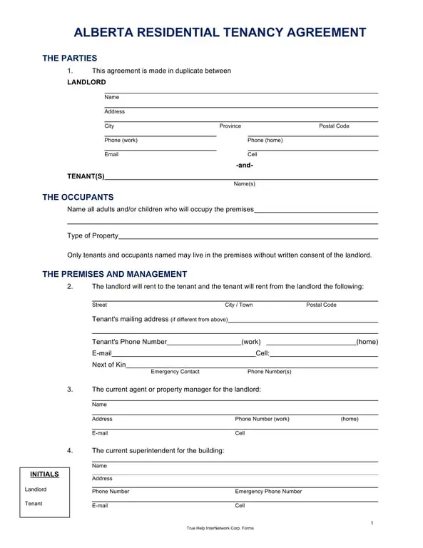 Get the most current Alberta Residential Tenancy Agreement - Key Details and Consent Rules form now