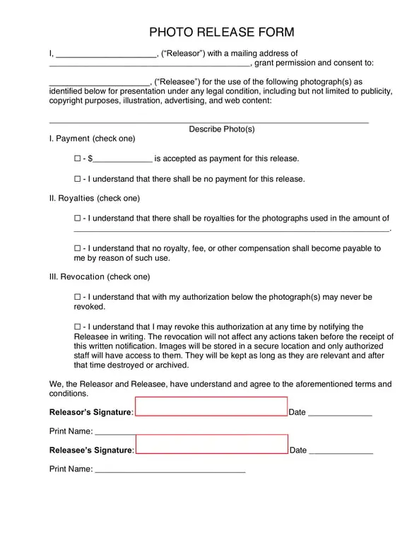 Get the most current Authorized Photo Use Agreement - Legal, Publicity, and Advertising Purposes form now