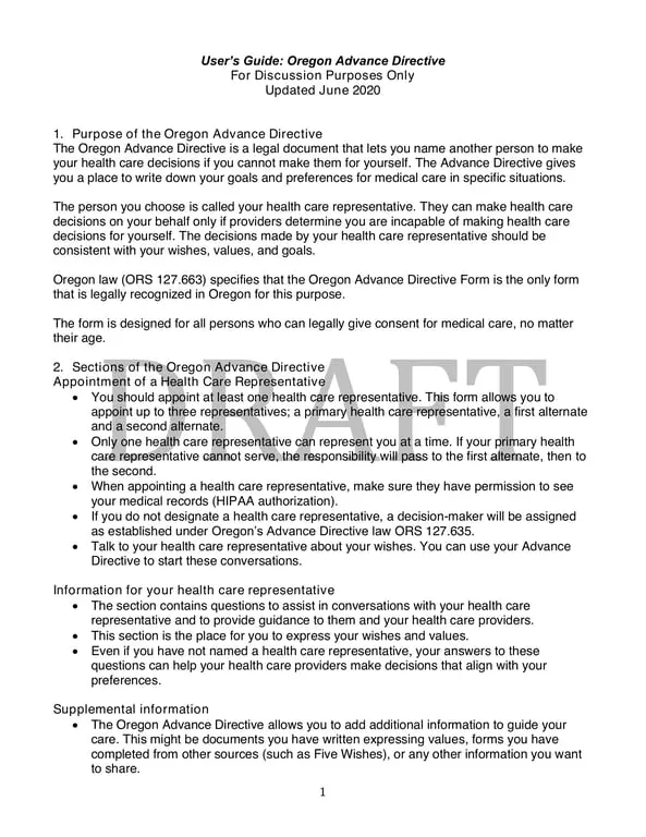 Get the most current Oregon Advance Directive ORS 127.663 - Delegate Medical Decisions form now