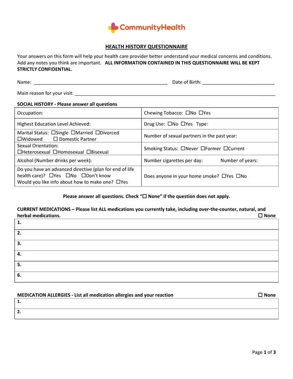 Get the most current Alaska Health History Questionnaire - Documenting Medical Circumstances and Allergies form now