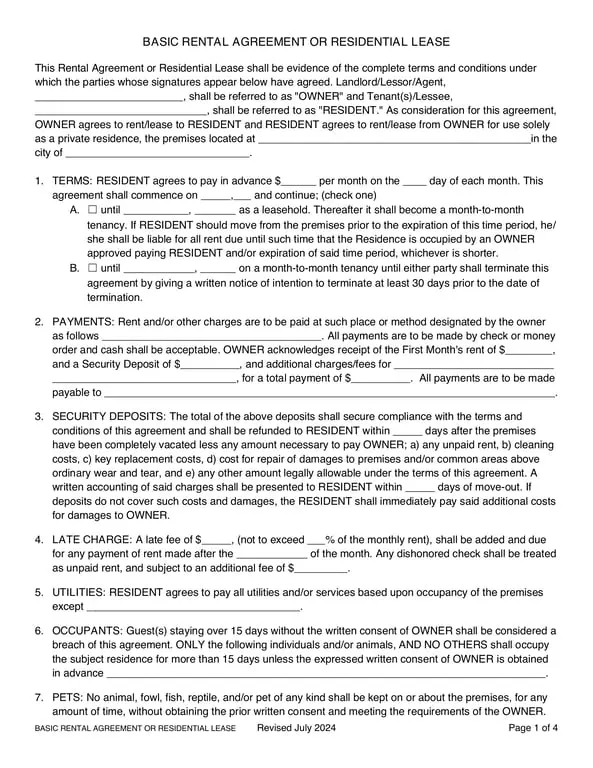 Get the most current Oklahoma Basic Rental Agreement Overview - Protecting Landlords and Tenants form now