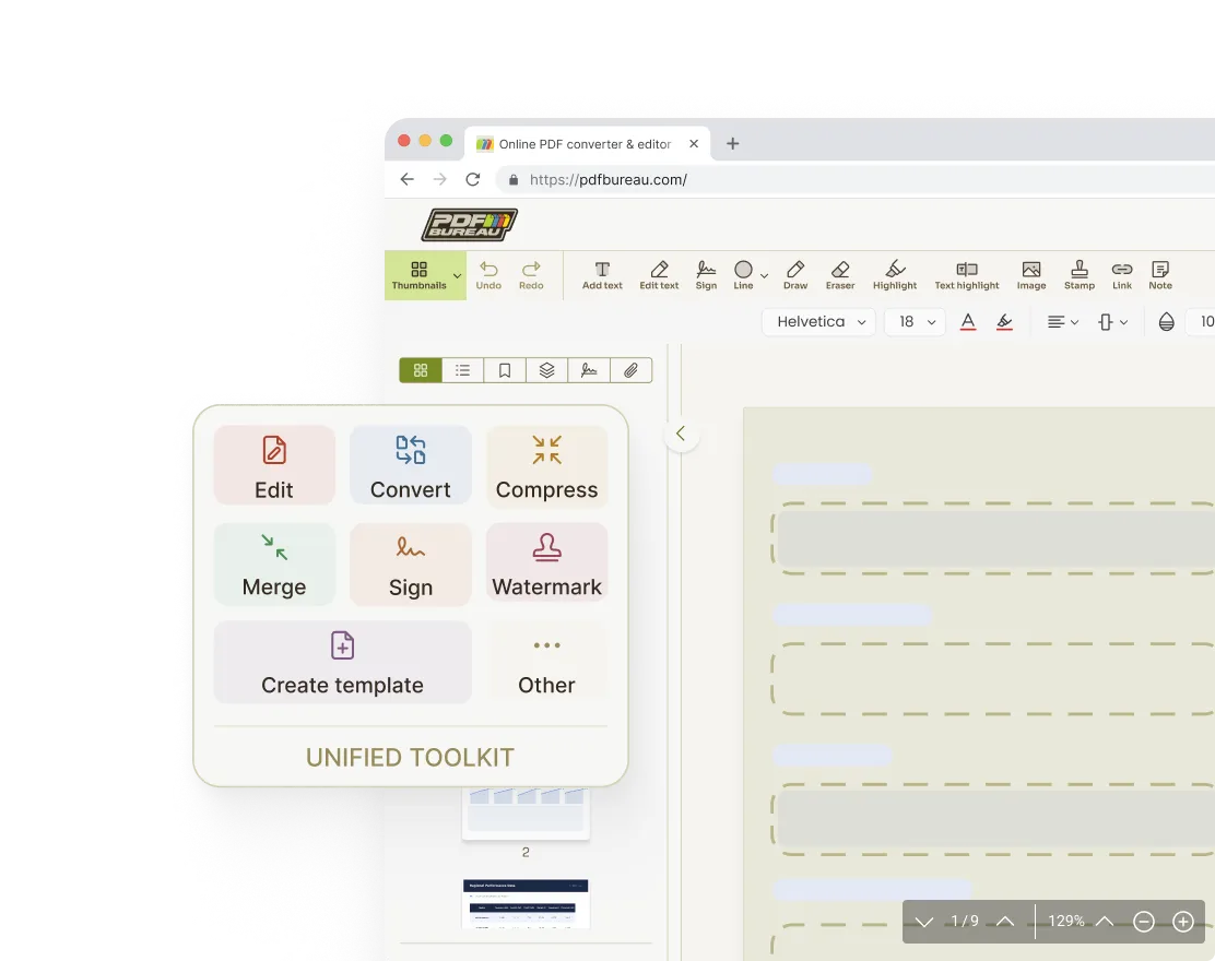 One workspace for all PDF tools