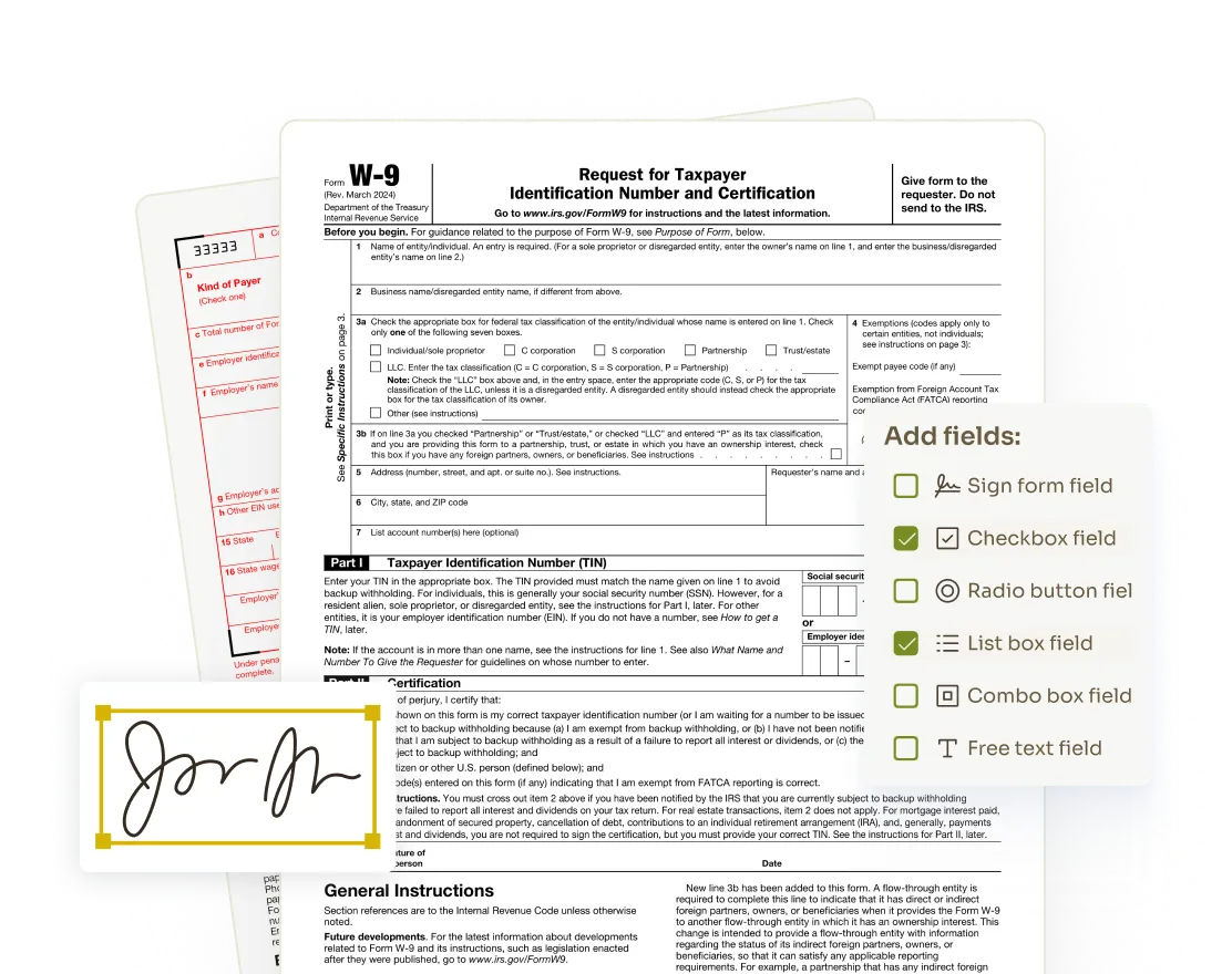 Simple signing and form-filling